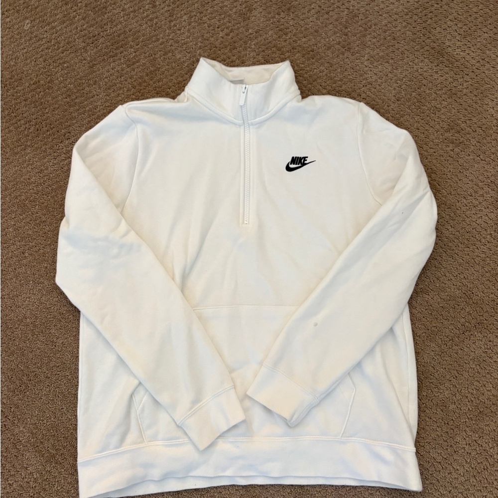 Nike White Pullover With Logo - image 1
